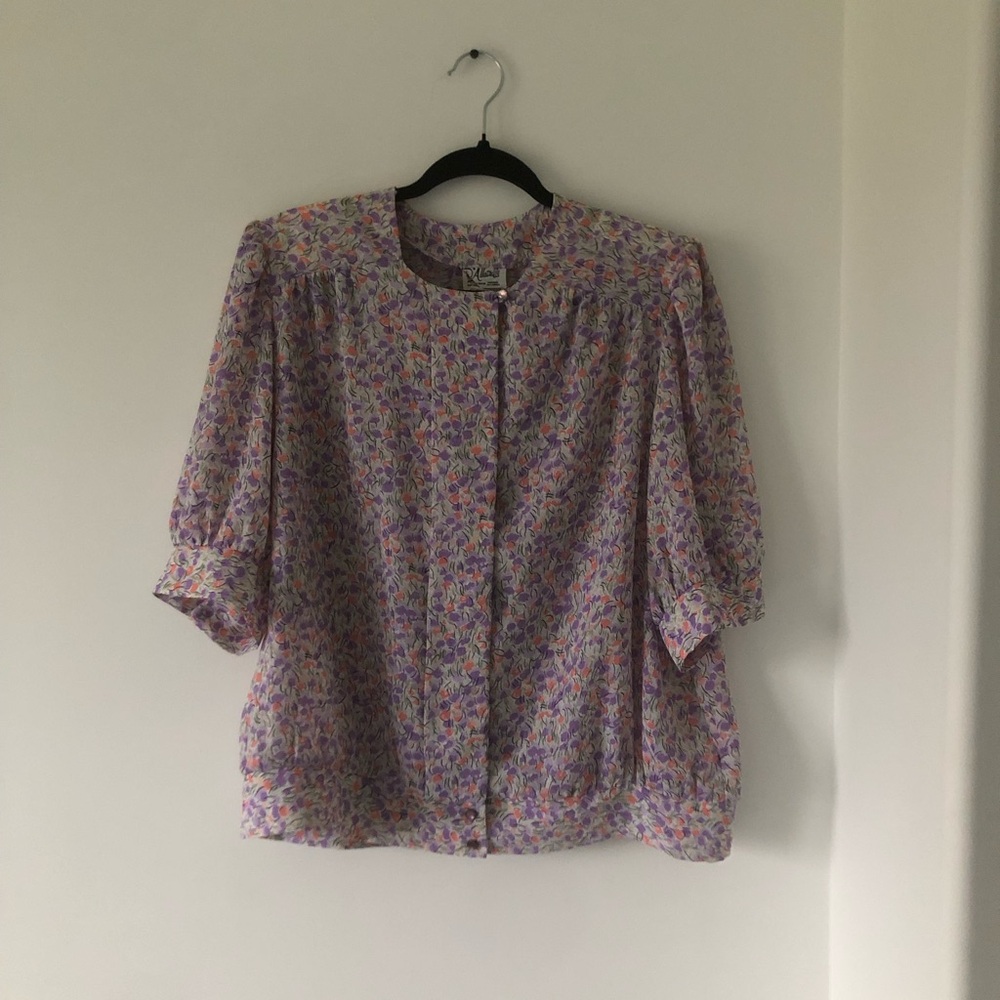 Vintage D’Allaird’s Floral Top |‎ Size 14